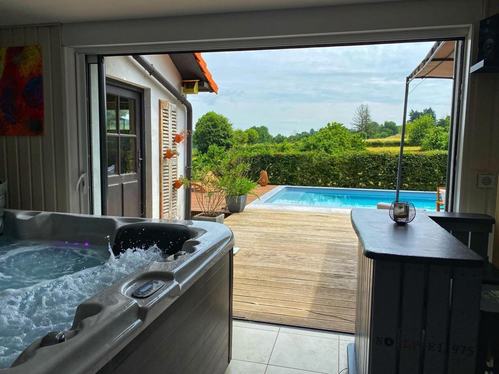 Gite Piscine Jacuzzi Privatises Clos Valentin Freulleville Esterno foto